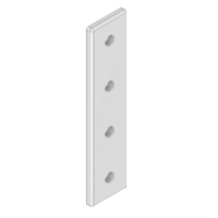 41-130-1 MODULAR SOLUTIONS ALUMINUM CONNECTING PLATE<br>45MM X 180MM FLAT TIE W/HARDWARE